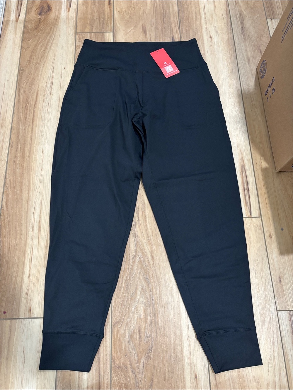 Girls' Black Performance Leggings with Pockets
